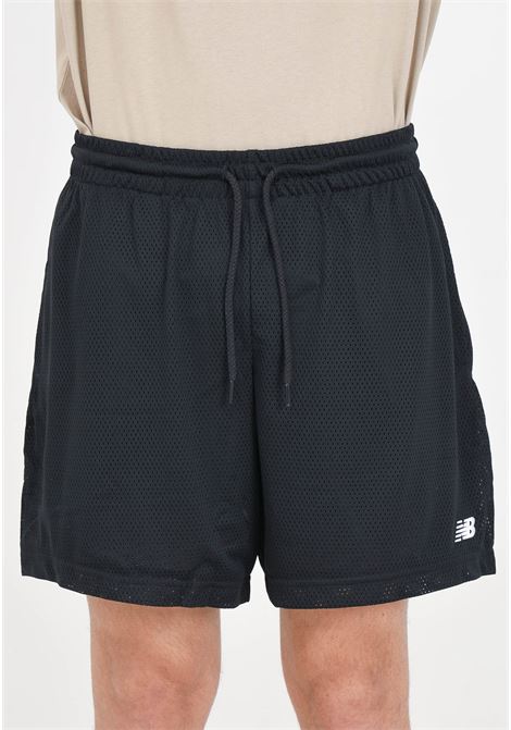 Black men's shorts with breathable texture NEW BALANCE | MS41515BK001